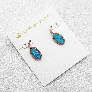 Kendra Scott Sky Blue Crystal Spike Earrings